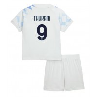 Inter Milan Marcus Thuram #9 Vonkajší Detský futbalový dres 2025-26 Krátky Rukáv (+ trenírky)